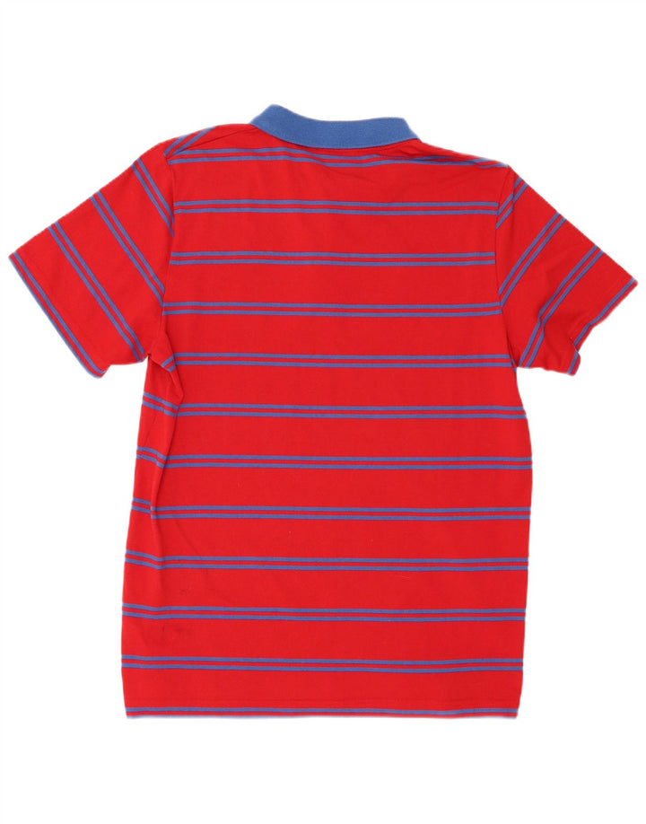 Camisa pólo masculina Sergio Tacchini grande poliéster listrado vermelho