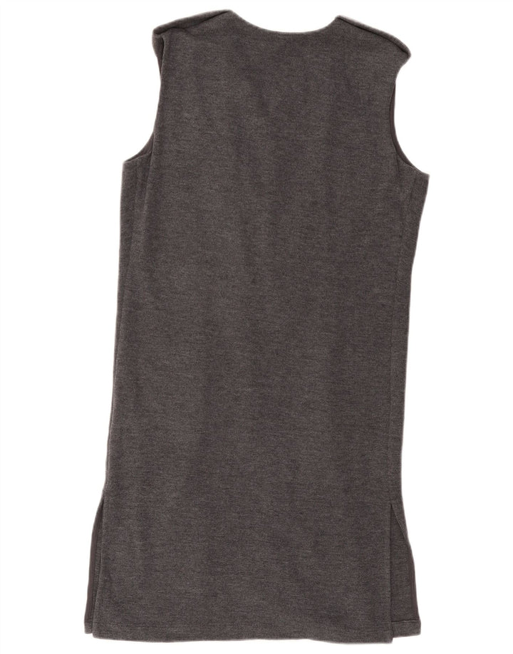 Suéter cardigã feminino sem mangas MARKS & SPENCER Reino Unido 8 pequeno cinza