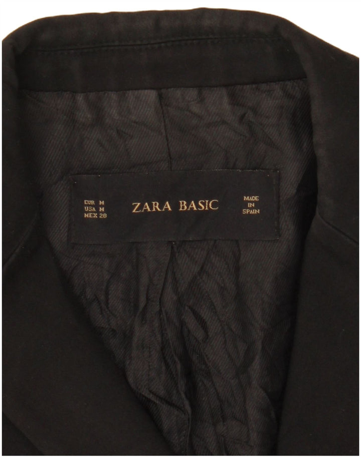 Jaqueta blazer feminina Zara com 1 botão Reino Unido 12 médio preto