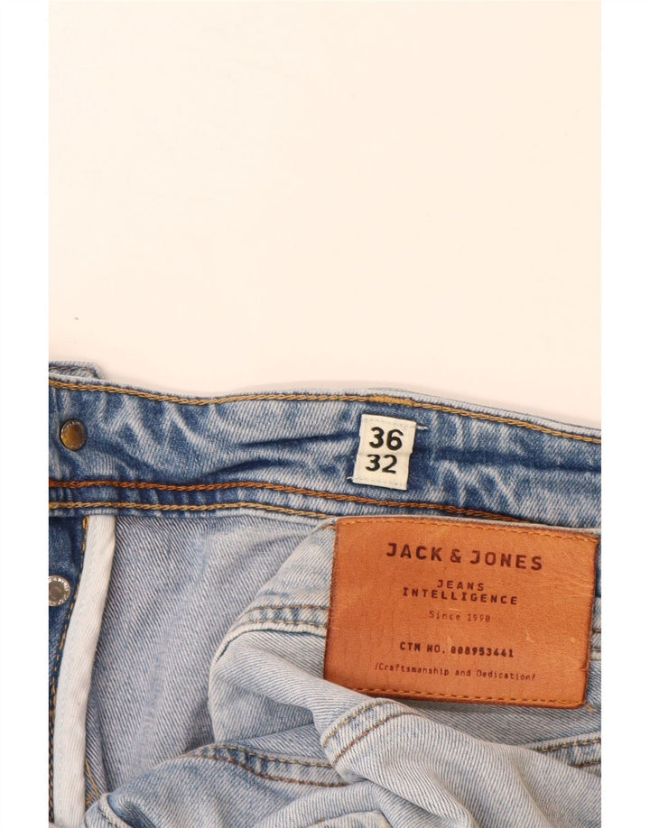 Jeans retos masculinos JACK & JONES W36 L32 algodão azul