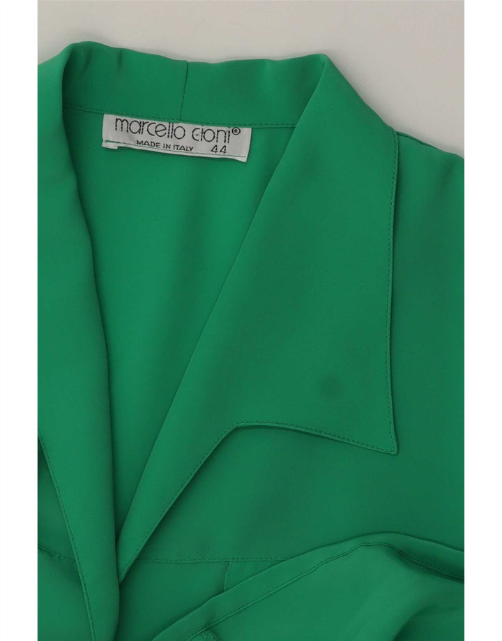 Blusa feminina de manga curta Marcello Cioni IT 44 verde médio