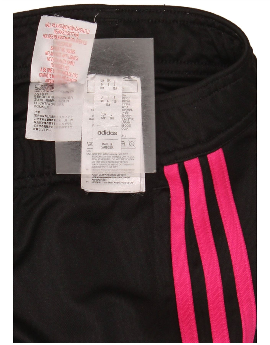 Calças de treino Adidas Boys Aeroready 9-10 anos preto poliéster