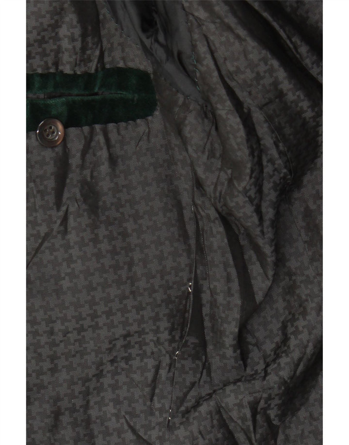 Jaqueta Blazer Feminina Vintage com 1 Botão Reino Unido 10 Verde Pequeno