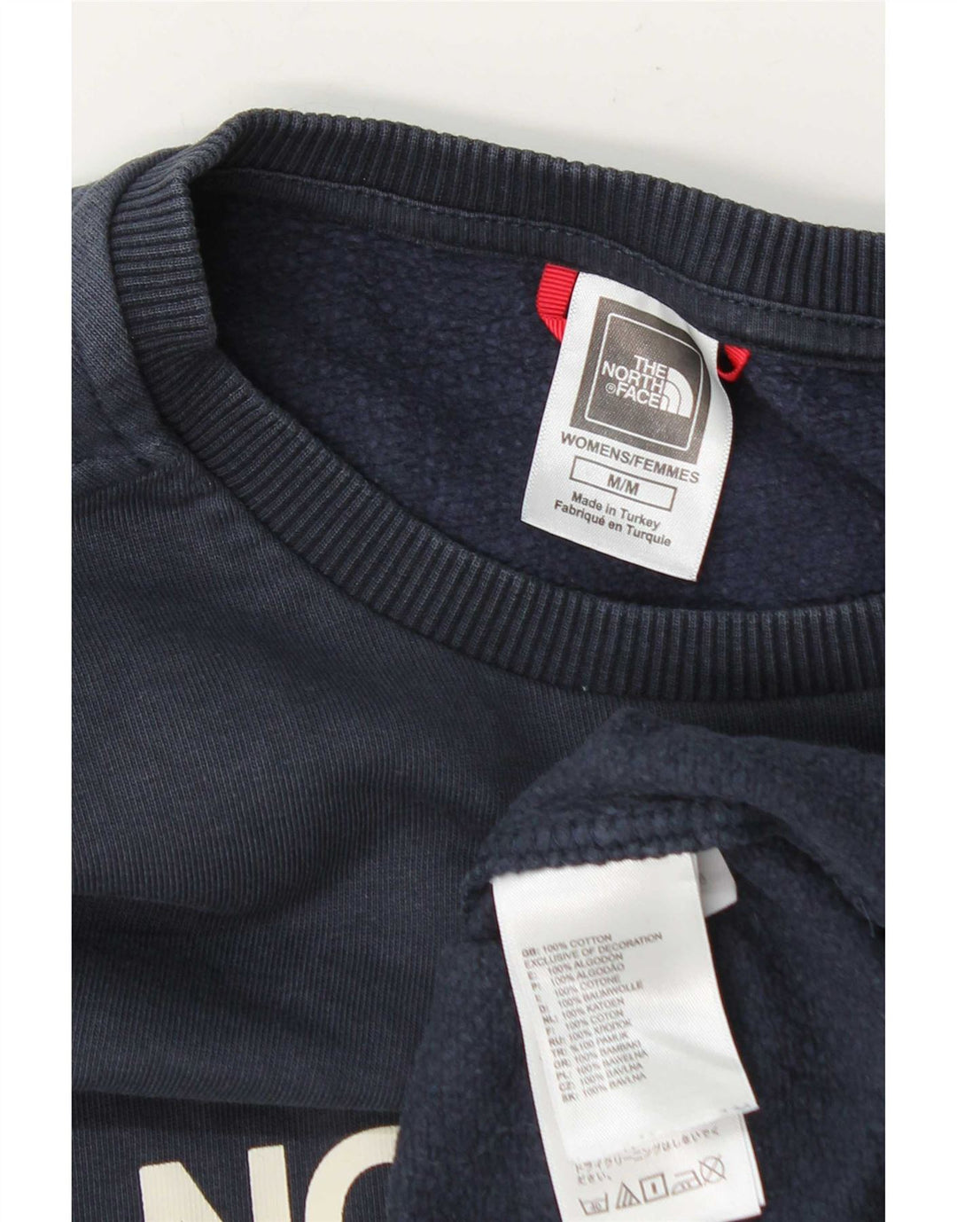 Suéter gráfico feminino The North Face UK 14 médio azul marinho