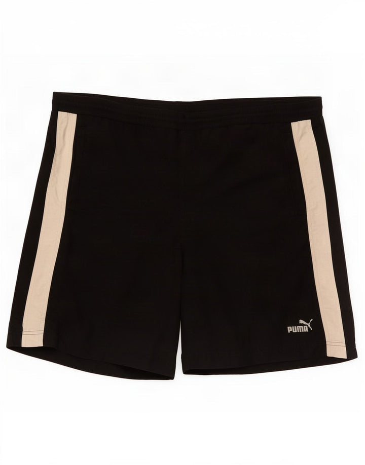 Shorts esportivos masculinos Puma XL preto colorblock poliéster