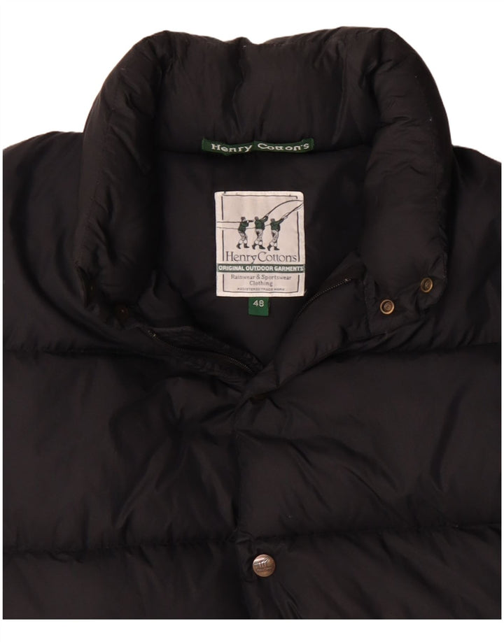 Jaqueta masculina acolchoada de ajuste solto HENRY COTTONS IT 48 médio preto