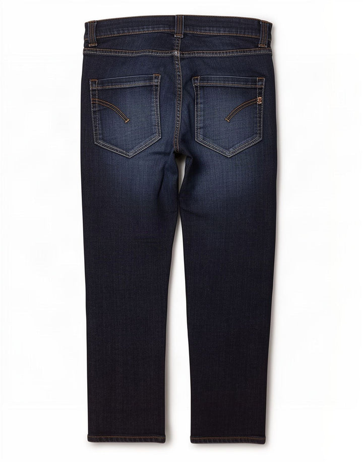 Dondup Jeans retos femininos W34 L25 algodão azul marinho