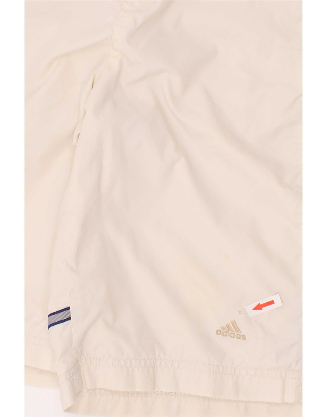 Shorts de natação Adidas meninos 13-14 anos poliéster listrado branco