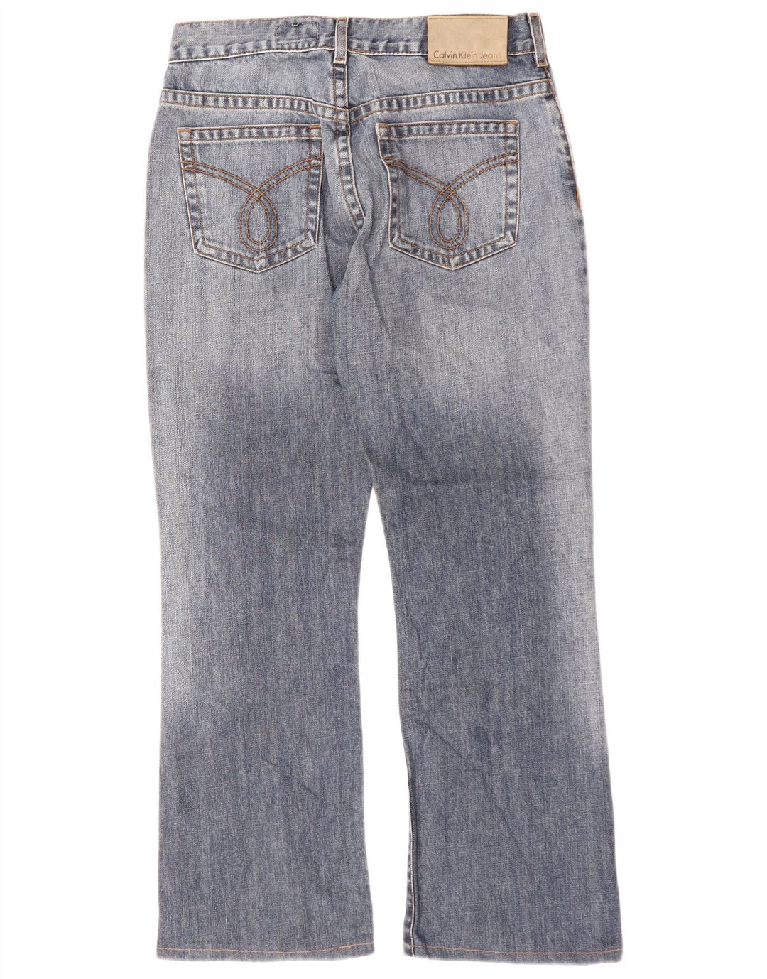 CALVIN KLEIN Masculino Bootcut Jeans W29 L27 Azul Algodão