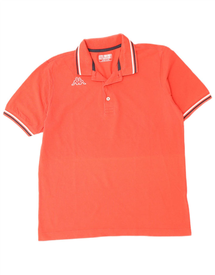 Camisa polo masculina KAPPA de algodão vermelho médio