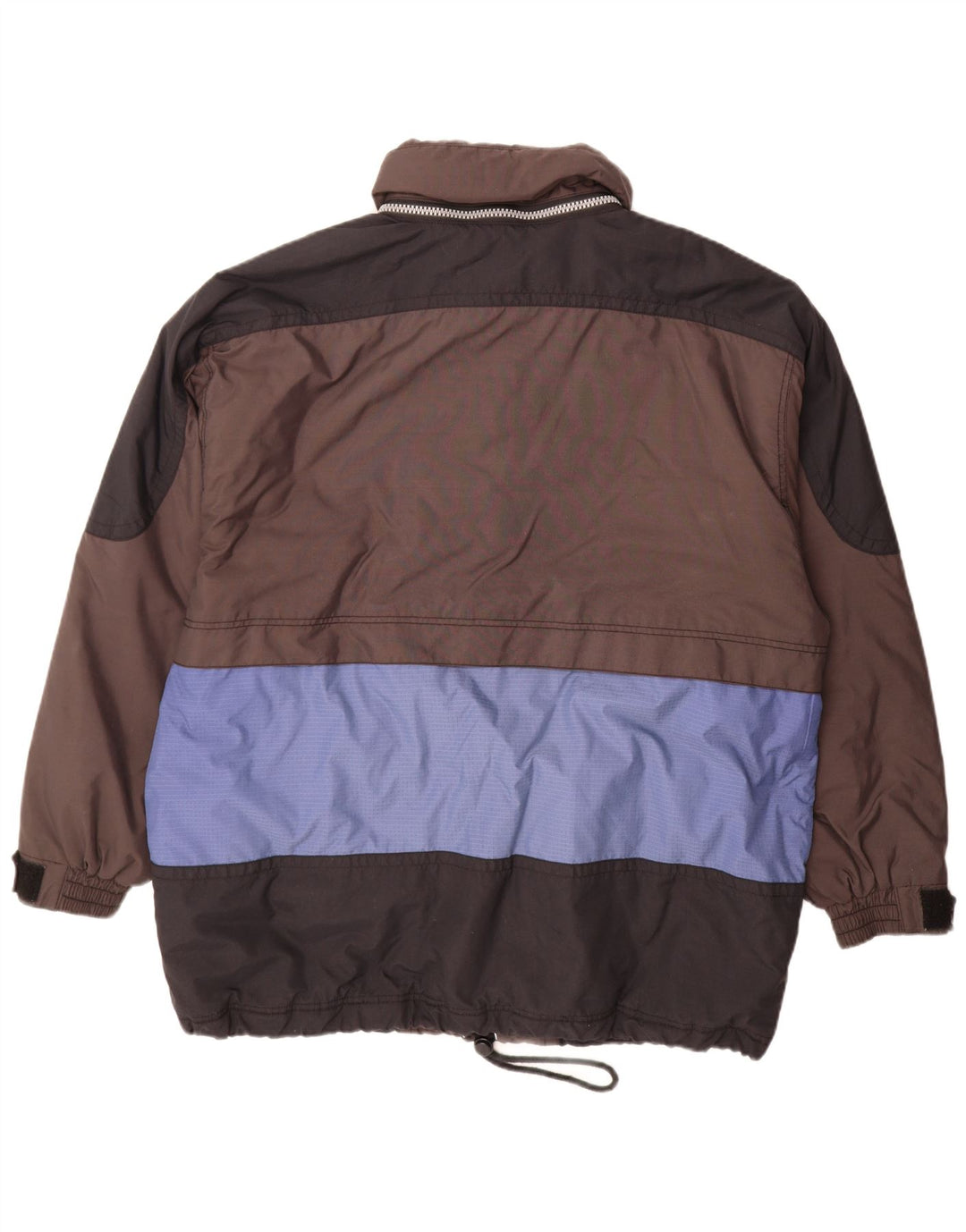 Jaqueta de esqui masculina C&A Rodeo com capuz UK 44 2XL marrom Colourblock Nylon