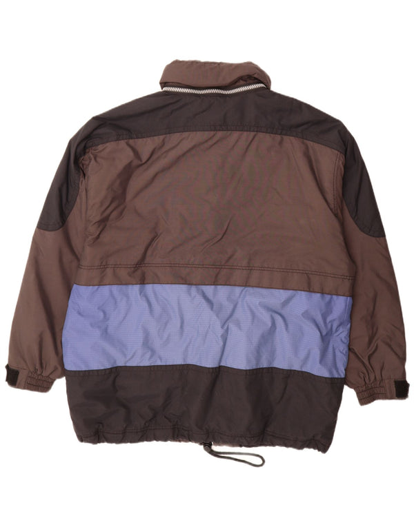Jaqueta de esqui masculina C&A Rodeo com capuz UK 44 2XL marrom Colourblock Nylon