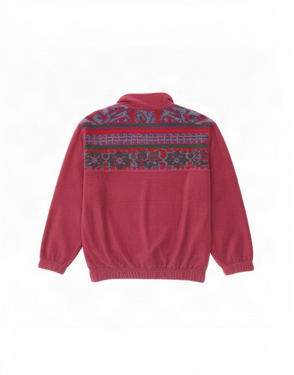 Jaqueta masculina de lã Santostefano UK 42 XL poliéster geométrico roxo