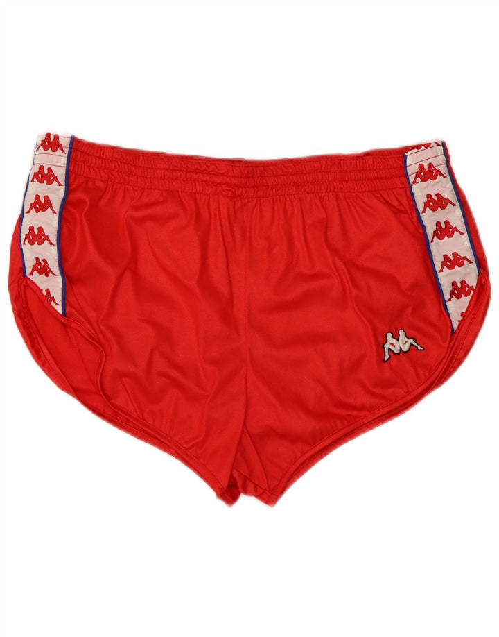 Conjunto gráfico feminino Kappa de 2 peças IT 46 grande bloco colorido vermelho poliamida