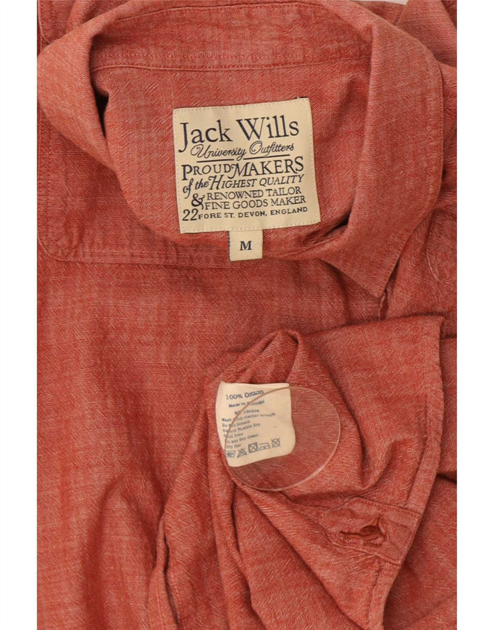 Camisa masculina Jack Wills médio algodão vermelho