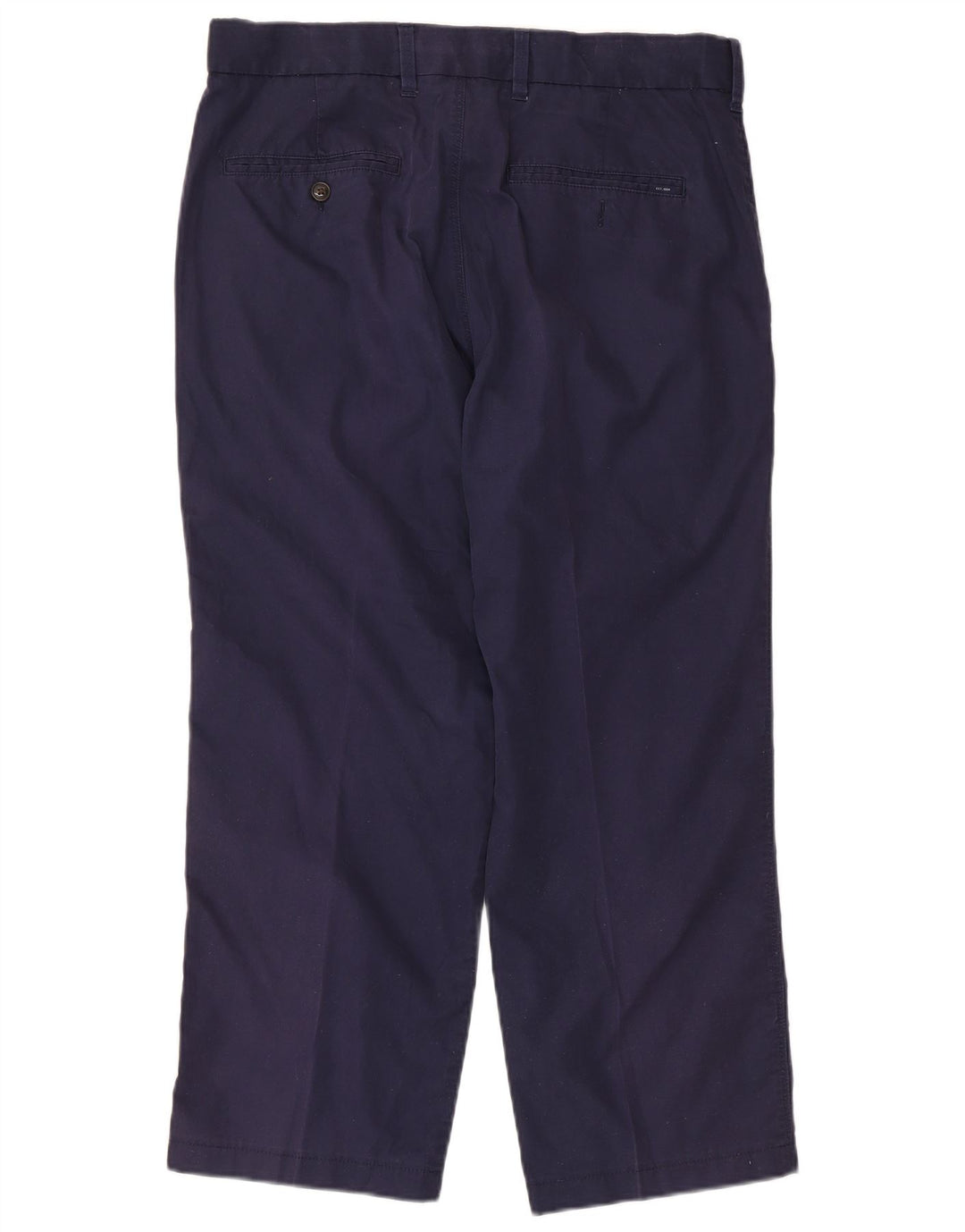 Calça cortada masculina Marks & Spencer W34 L25 algodão azul marinho
