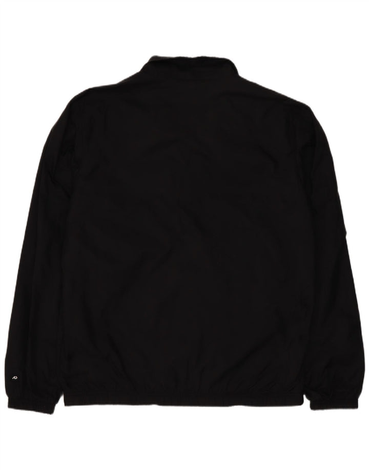 Nike Mens Tracksuit Top Jacket UK 38/40 Médio Preto Colourblock Nylon