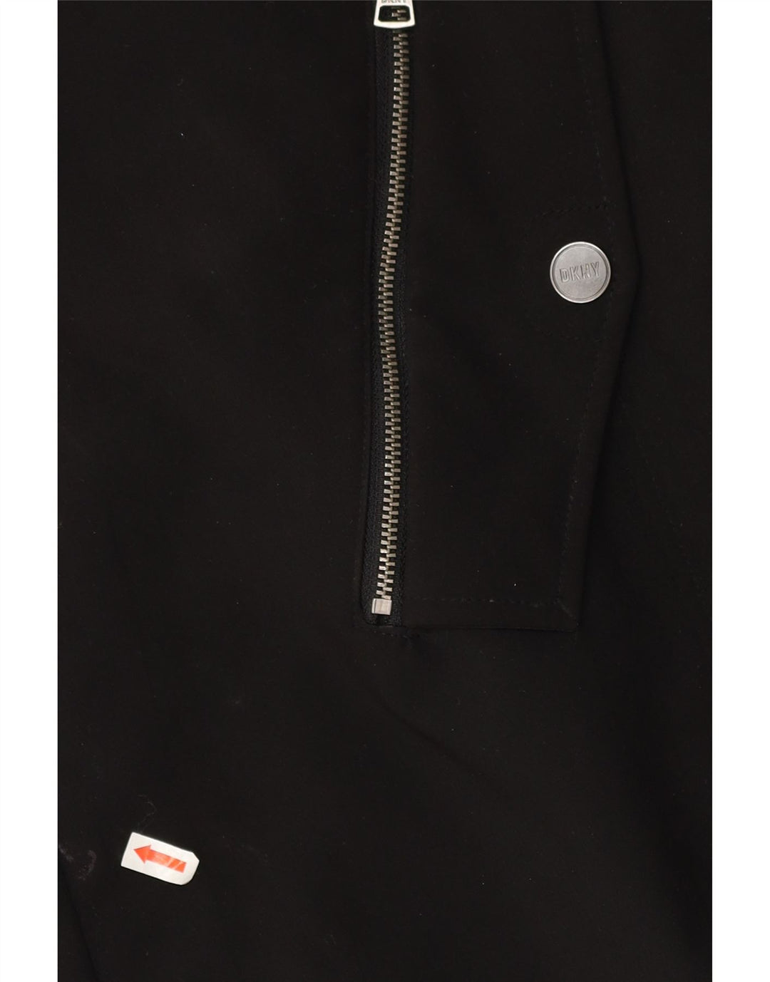 Jaqueta parka feminina com capuz Dkny UK 18 XL preto poliéster