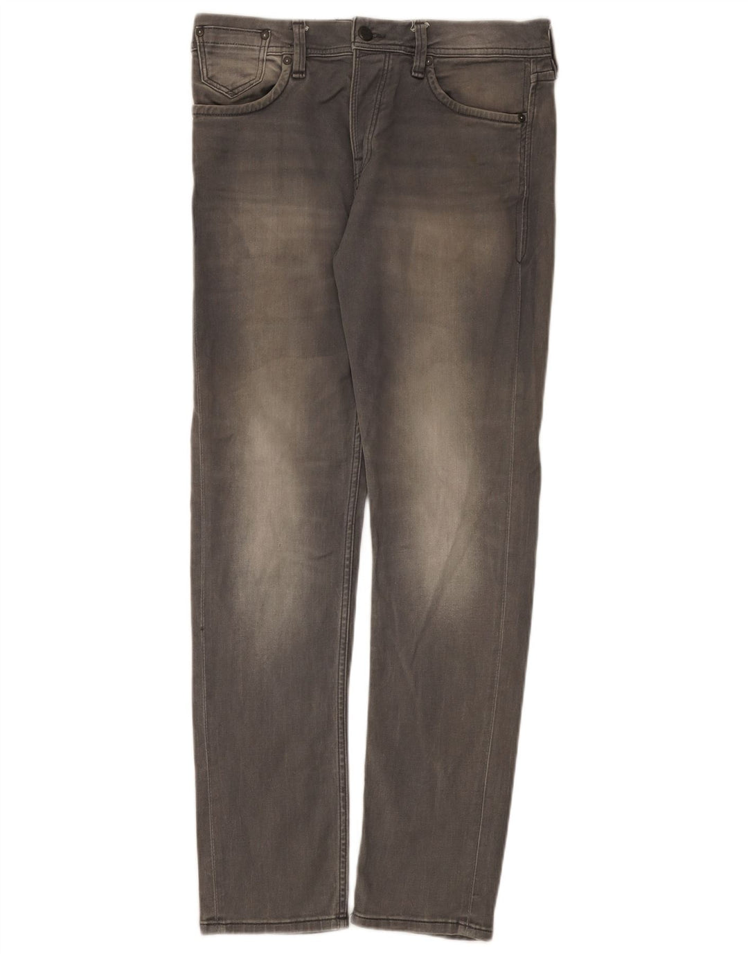 Jeans masculinos Jack & Jones Slim W29 L32 algodão cinza