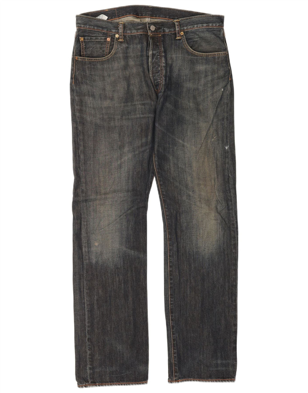 Levi's Masculino 501 Straight Jeans W36 L34 Azul Algodão