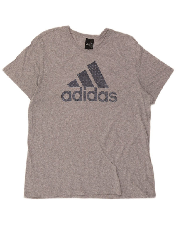 Camiseta Adidas Masculina Graphic Top XL Cinza Algodão