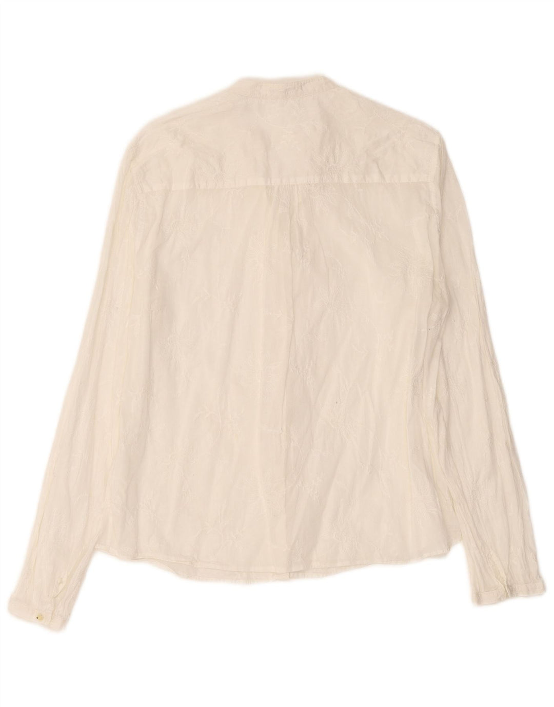 Camisa feminina Massimo Dutti EU 44 XL branco floral