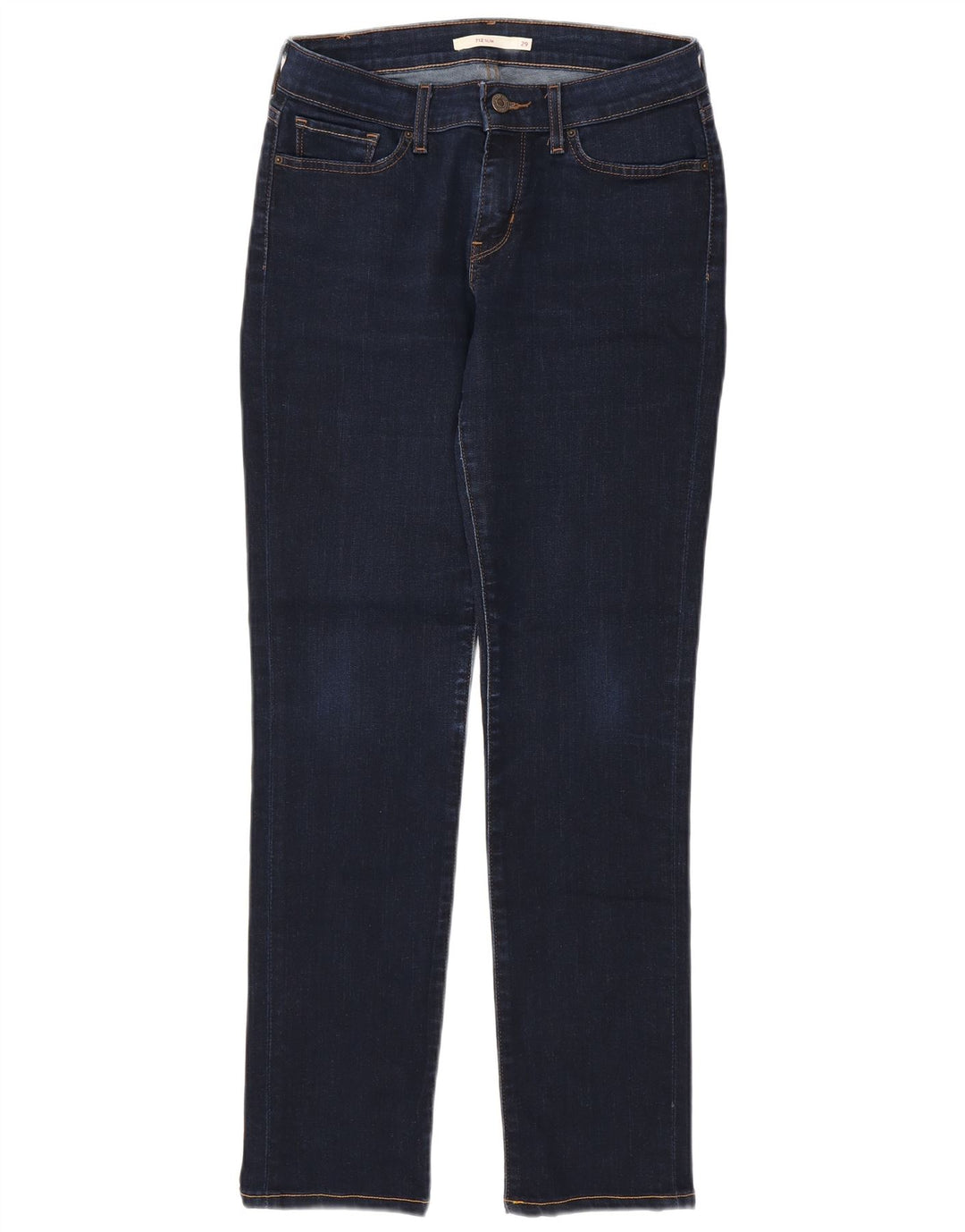 Calça jeans feminina Levi's 712 Slim W29 L32 azul marinho algodão