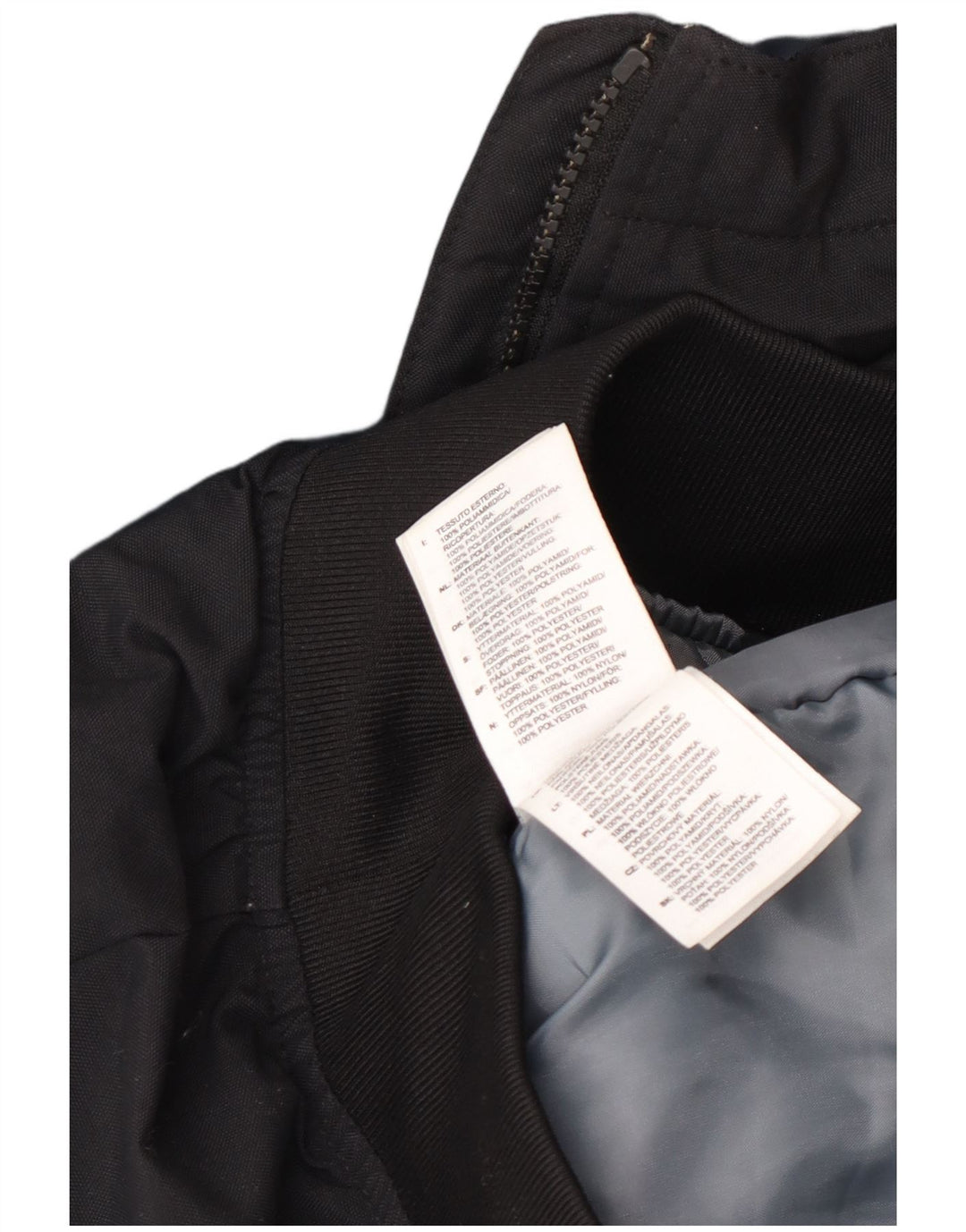 Adidas Mens Hooded Bomber Jacket UK 36 Pequeno Poliéster Preto