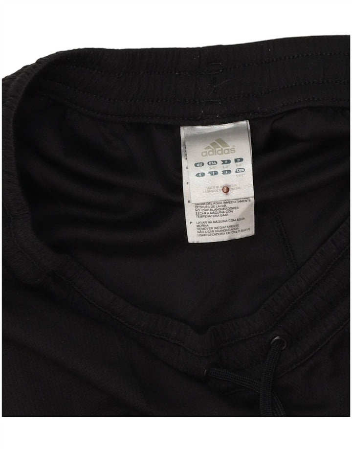 Shorts esportivos femininos ADIDAS UK 10 pequeno poliéster preto