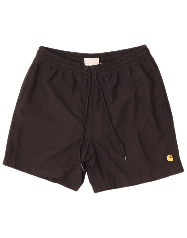 Shorts de natação masculino Carhartt pequeno poliéster preto