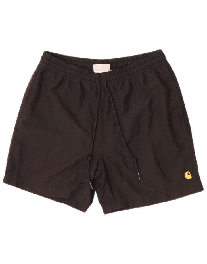 Shorts de natação masculino Carhartt pequeno poliéster preto
