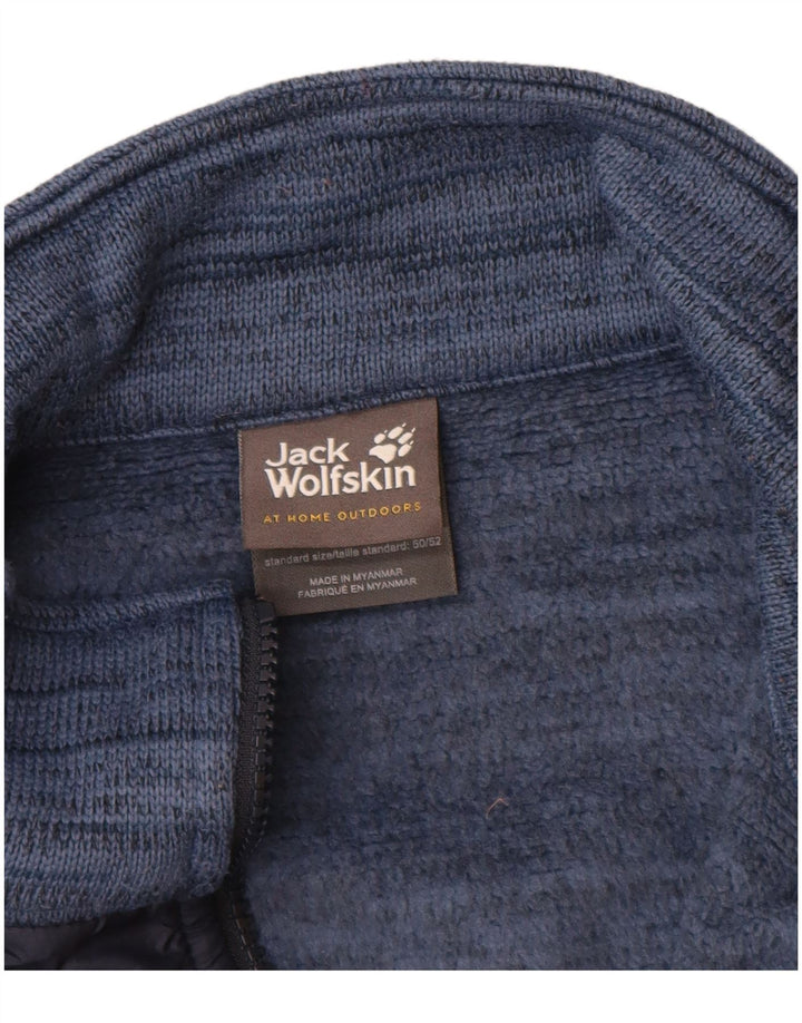 JACK WOLFSKIN Jaqueta masculina de agasalho Reino Unido 40/42 grande bloco colorido azul