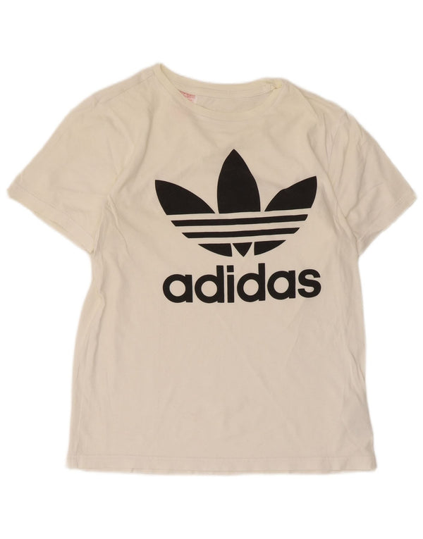 Camiseta Adidas Meninos Graphic Top 13-14 Anos Algodão Branco