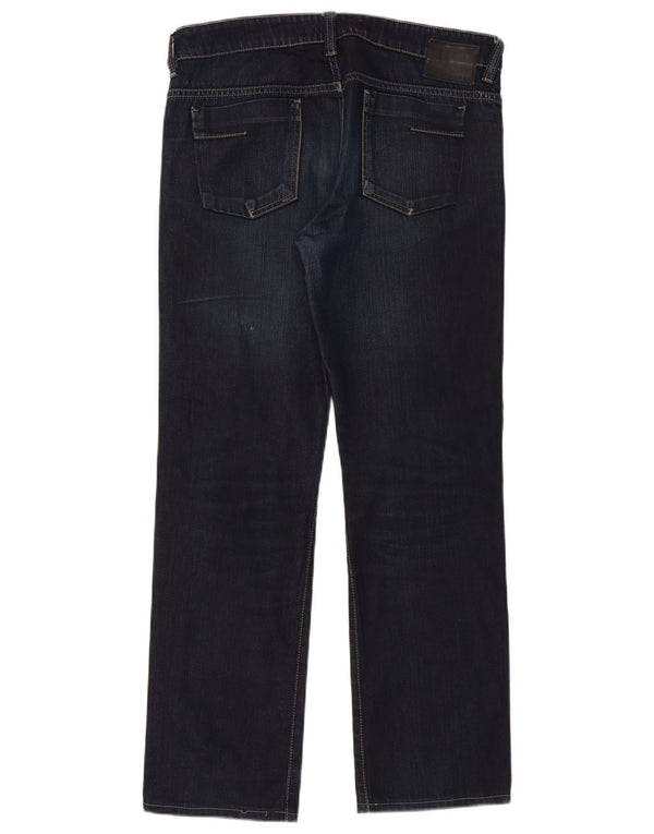 Calça jeans reta masculina Calvin Klein W33 L34 azul marinho algodão