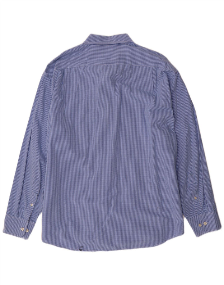 Camisa masculina IZOD XL algodão xadrez azul