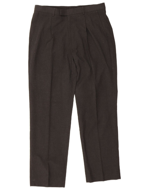 Calça masculina Marks & Spencer Pegged Suit W34 L31 cinza poliéster
