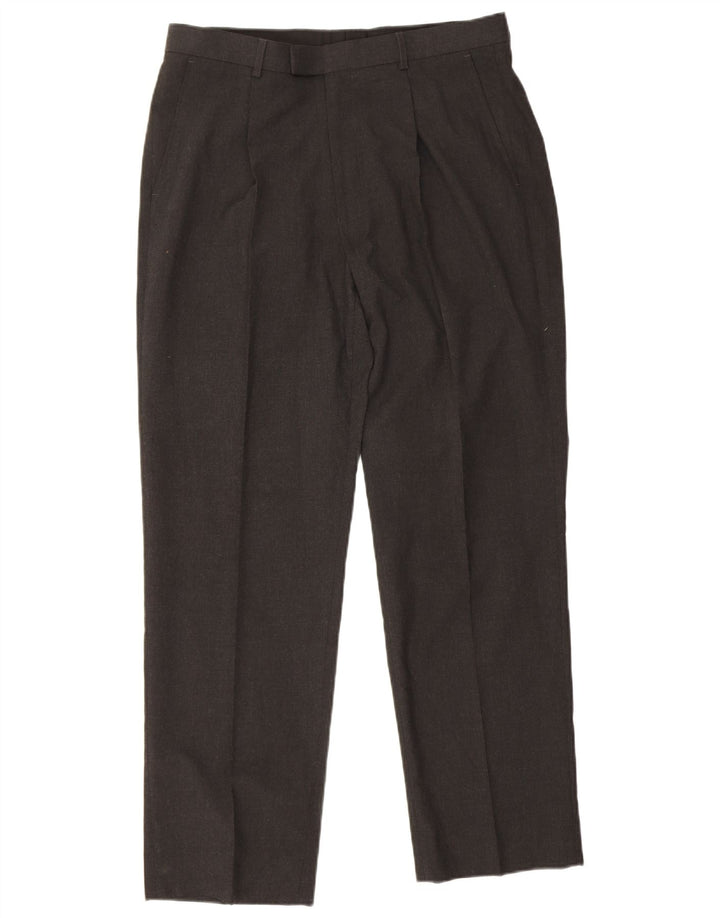 Calça masculina Marks & Spencer Pegged Suit W34 L31 cinza poliéster