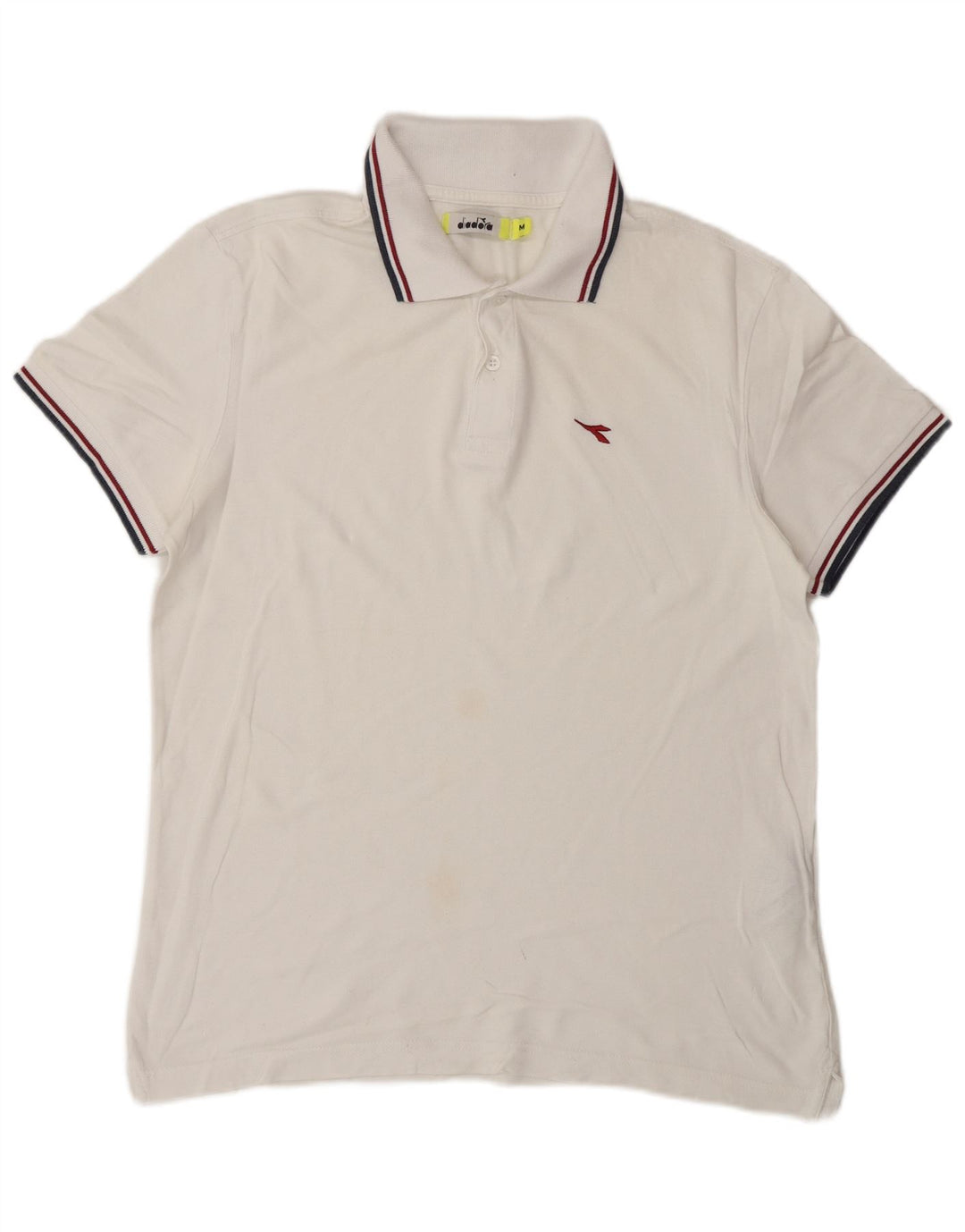 Camisa polo masculina DIADORA algodão branco médio