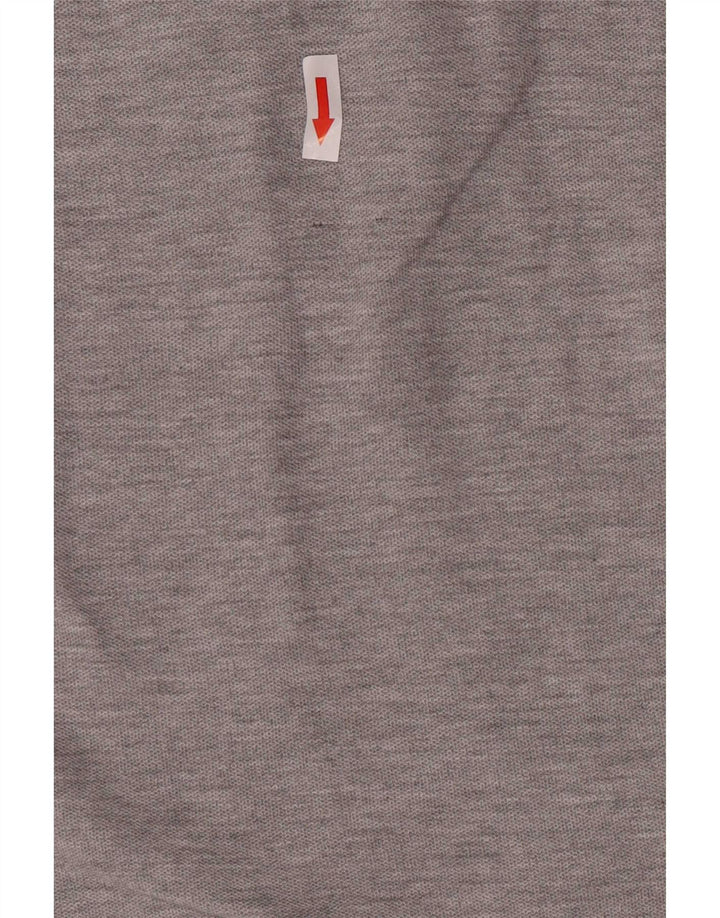 Camisa polo masculina Lotto Life's cinza médio manchada