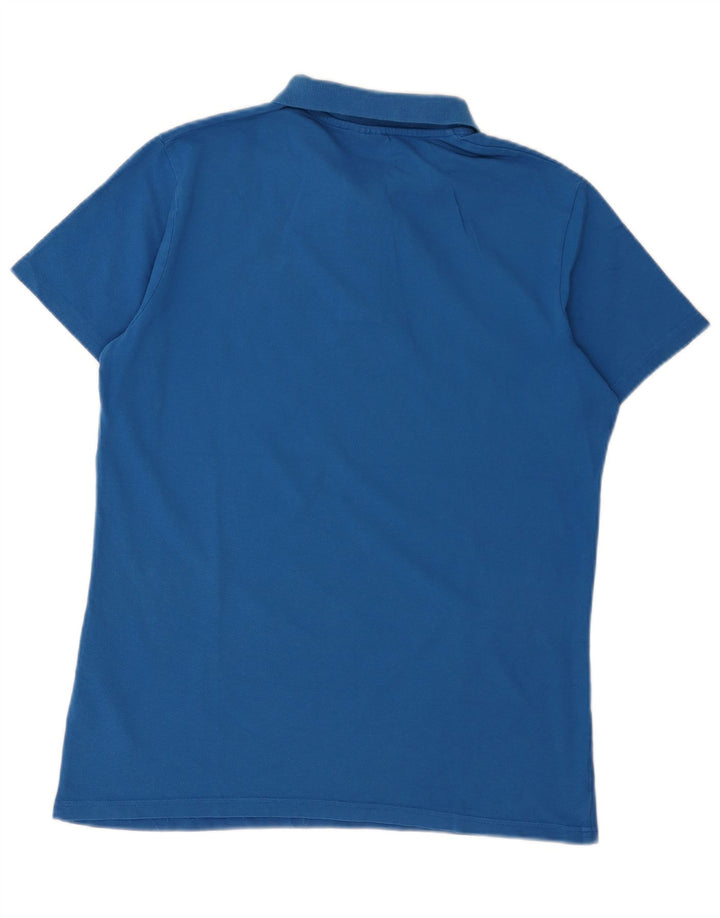 Camisa polo masculina Diadora XL azul algodão