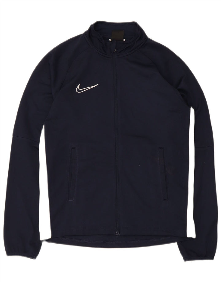 Jaqueta Nike Boys Dri Fit Tracksuit 12-13 anos grande azul marinho