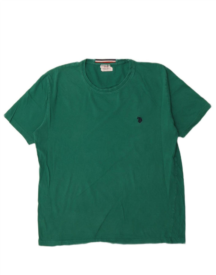 ASSN POLO DOS EUA. Camiseta Masculina Top XL Algodão Verde