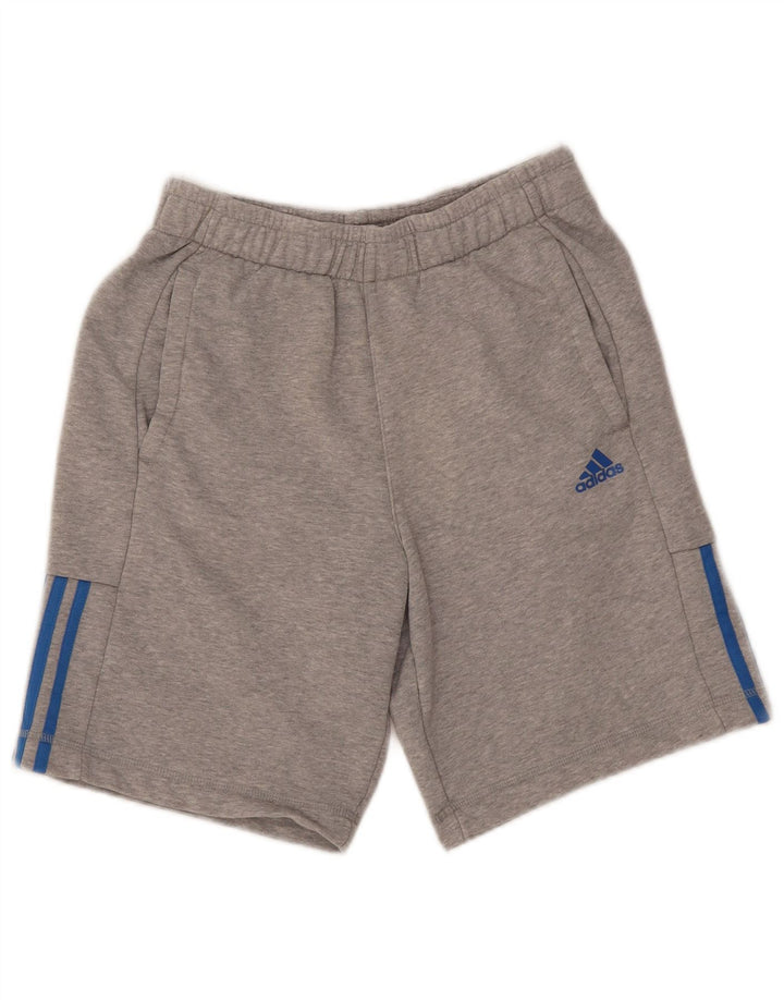 Adidas Mens Climalite Sport Shorts Pequeno Algodão Cinza