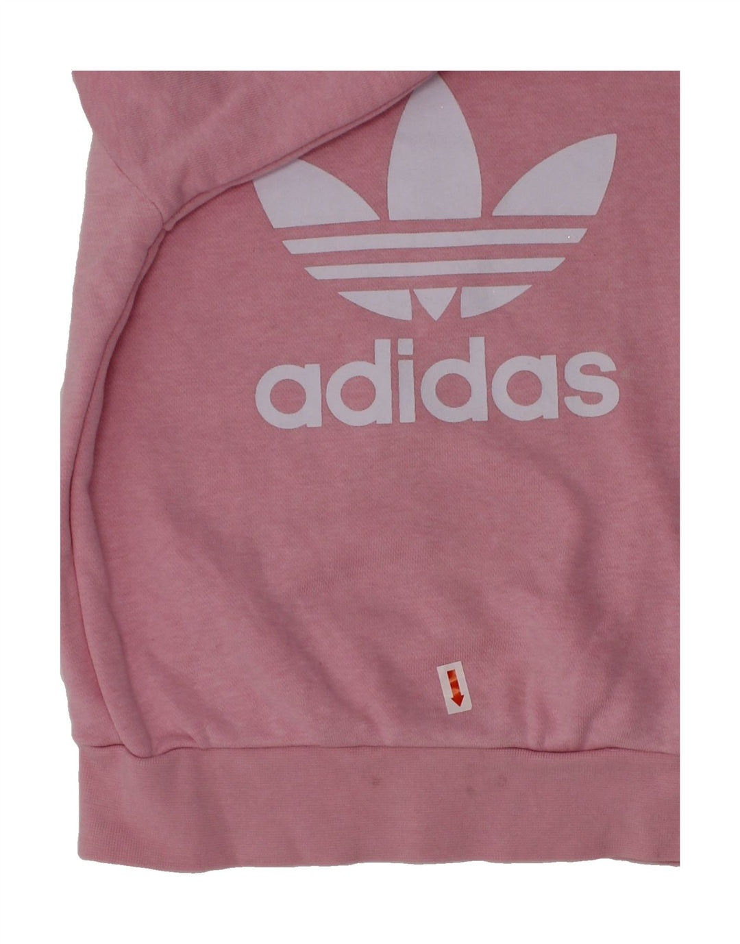 ADIDAS Girls Graphic Sweatshirt Jumper 2-3 Years Pink Cotton Vintage Adidas and Second-Hand Adidas from Messina Hembry 