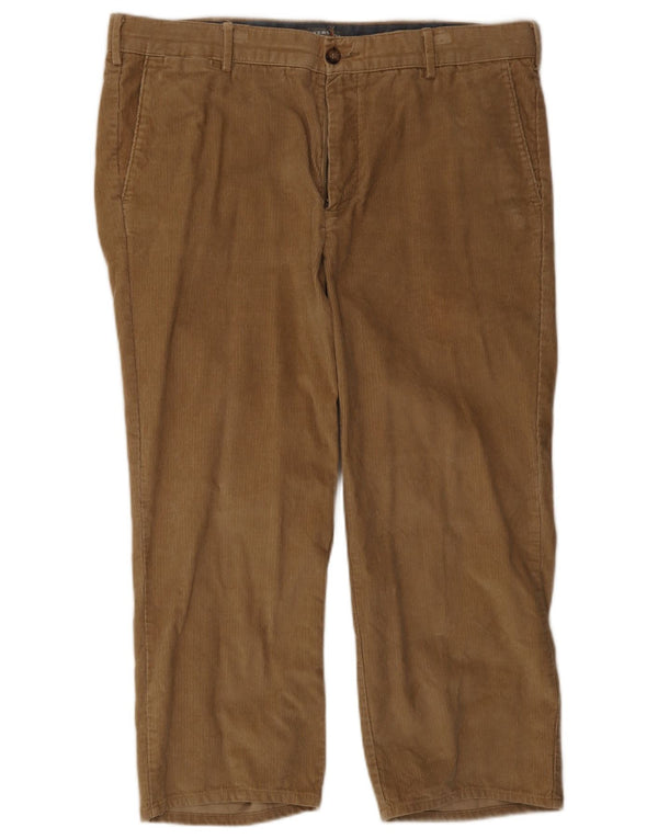 Calça masculina de veludo cotelê Dockers W40 L26 algodão marrom