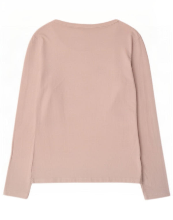 Top feminino Levi's manga comprida UK 12 médio branco