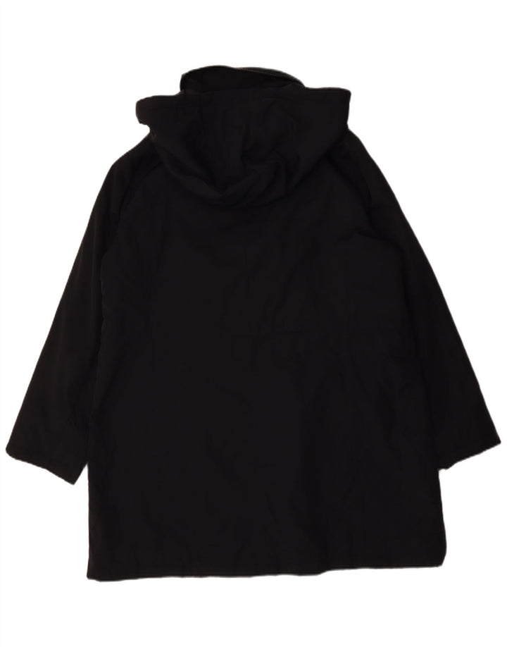 Jaqueta parka feminina com capuz grande Marks & Spencer Reino Unido 16 grande preta