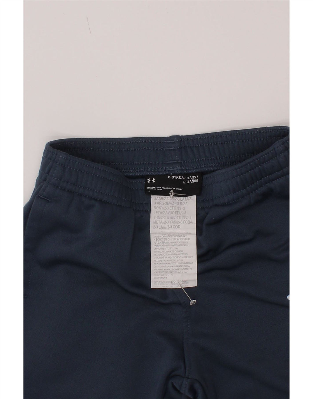 Under Armour Meninos Calças de treino joggers 2-3 anos azul marinho poliéster