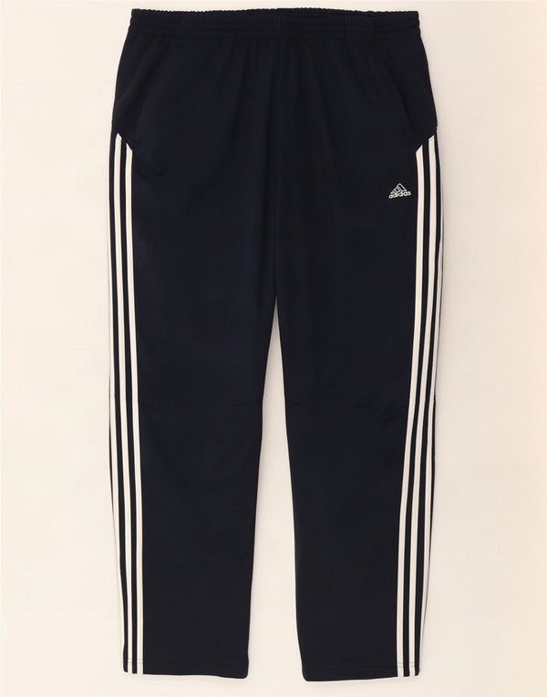 Calça de treino masculina Adidas 2XL poliéster azul marinho