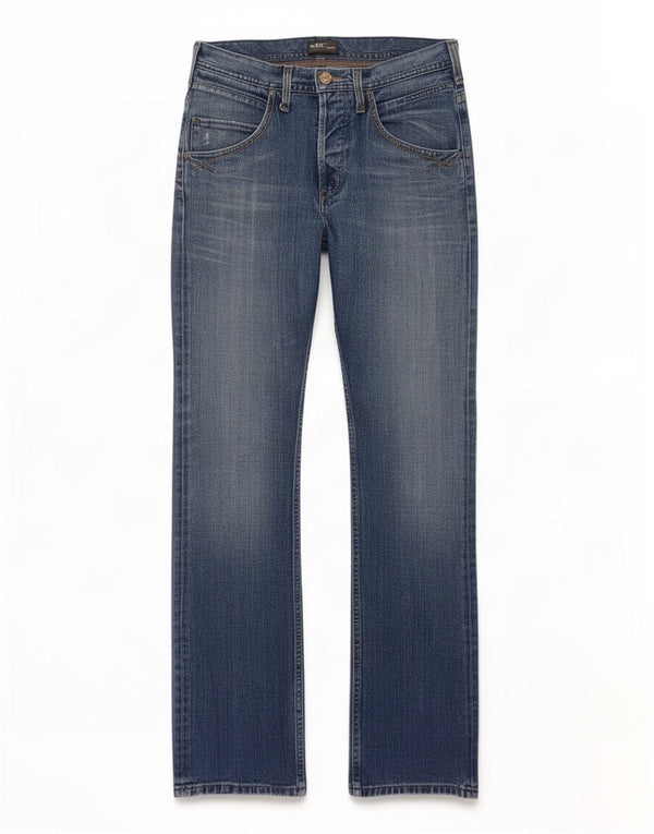 Lee Mens Knox Scooper Straight Jeans W32 L34 Azul Algodão